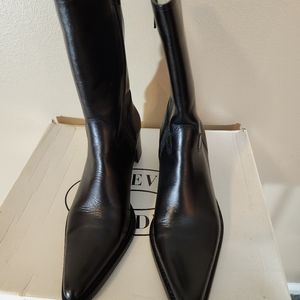 Steve Madden western black boots,  size 8.
